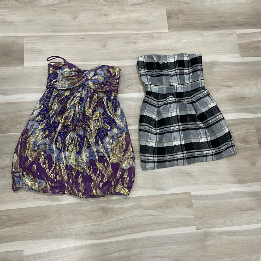 2 Strapless Dress BUNDLE!!